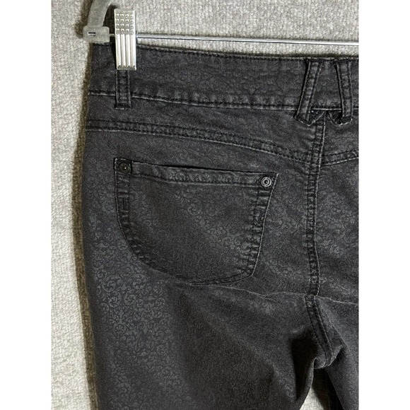 Democracy Fleur De Lis Print Justice‎ Jegging Jeans Women Size 10 Stretch Black - Picture 9 of 13